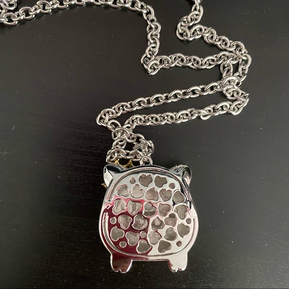 Silver coated necklace and earrings - Picture 5 of 5